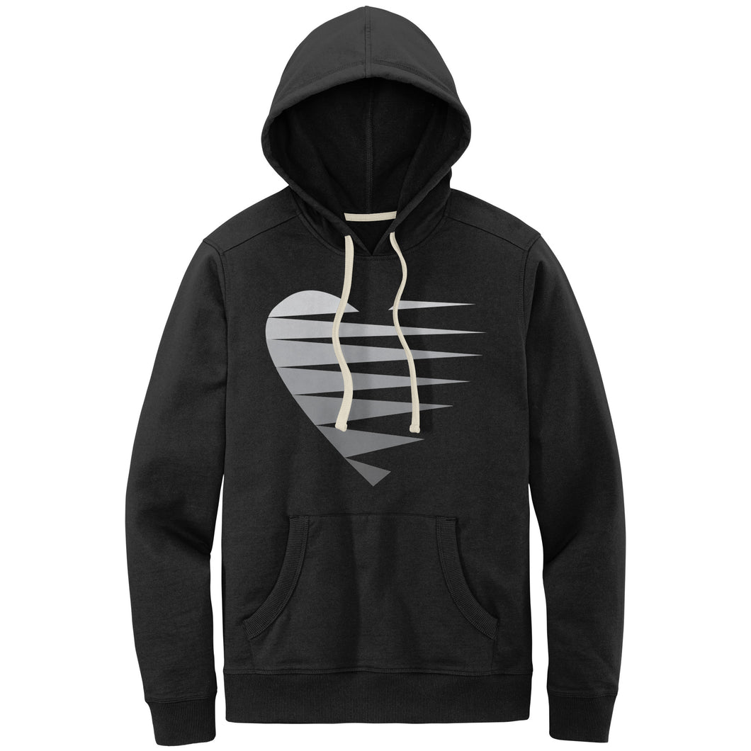 SINGLE HEART - GREY - Men's Hoodie