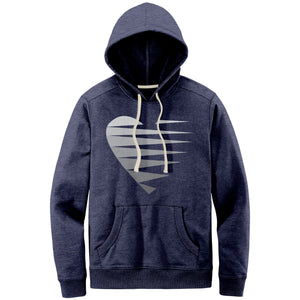 SINGLE HEART - GREY - Men's Hoodie