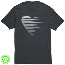 Load image into Gallery viewer, SINGLE HEART - GREY - Men&#39;s Re-Tee