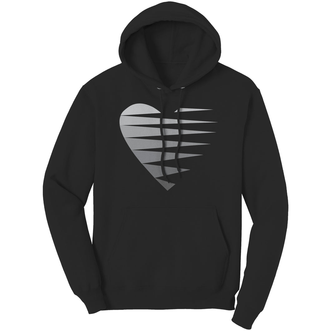 SINGLE HEART - GREY - Unisex Hoodie