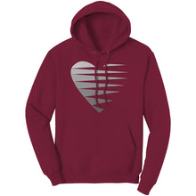 Load image into Gallery viewer, SINGLE HEART - GREY - Unisex Hoodie