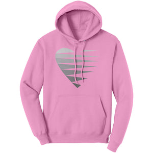 SINGLE HEART - GREY - Unisex Hoodie