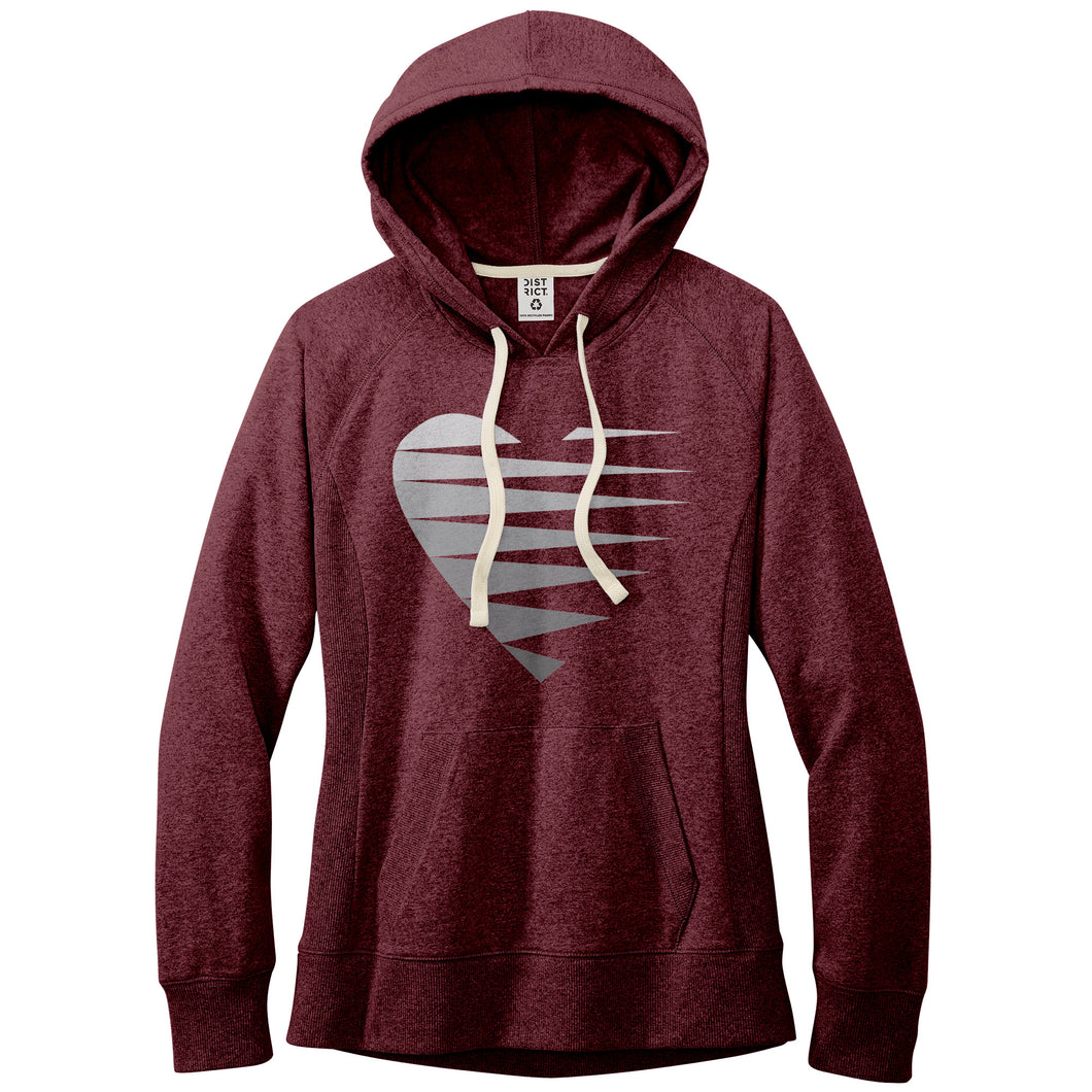 SINGLE HEART - GREY - Women's Hoodie